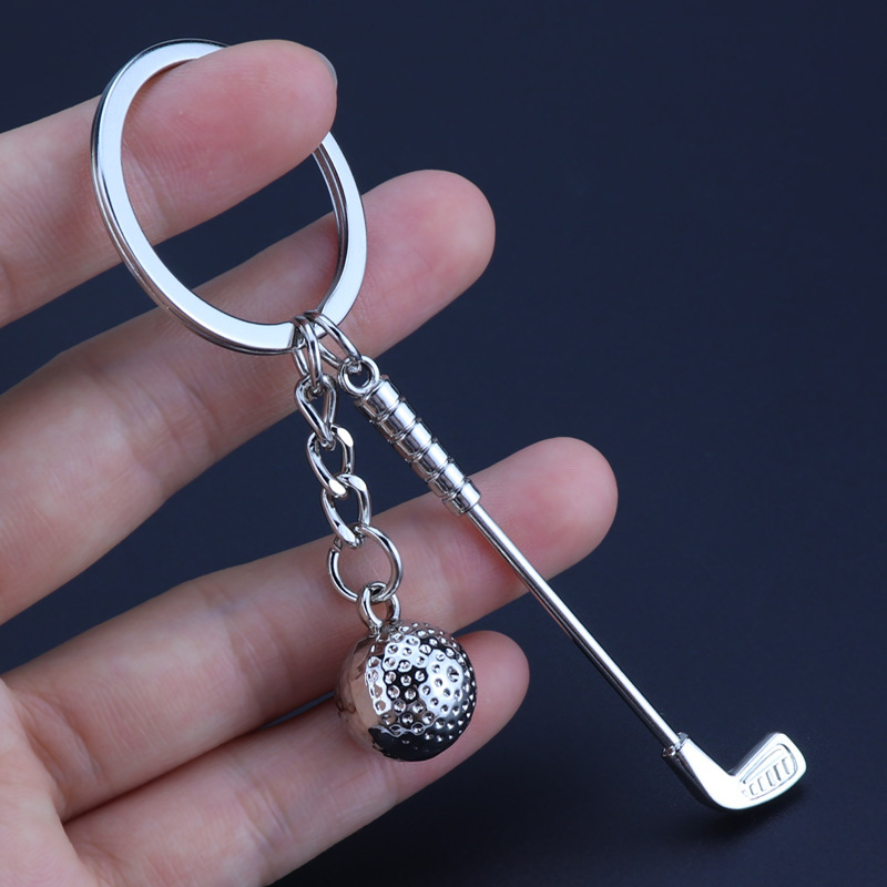 Golf Equipment Gifts - Creative Golf Equipment Keychain Alloy Baseball