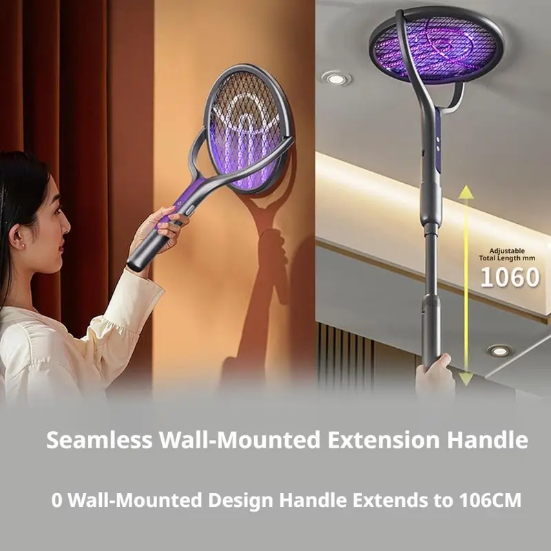 Rotating Head Bug Zapper Racke - Head Racket Boom 评论和价格