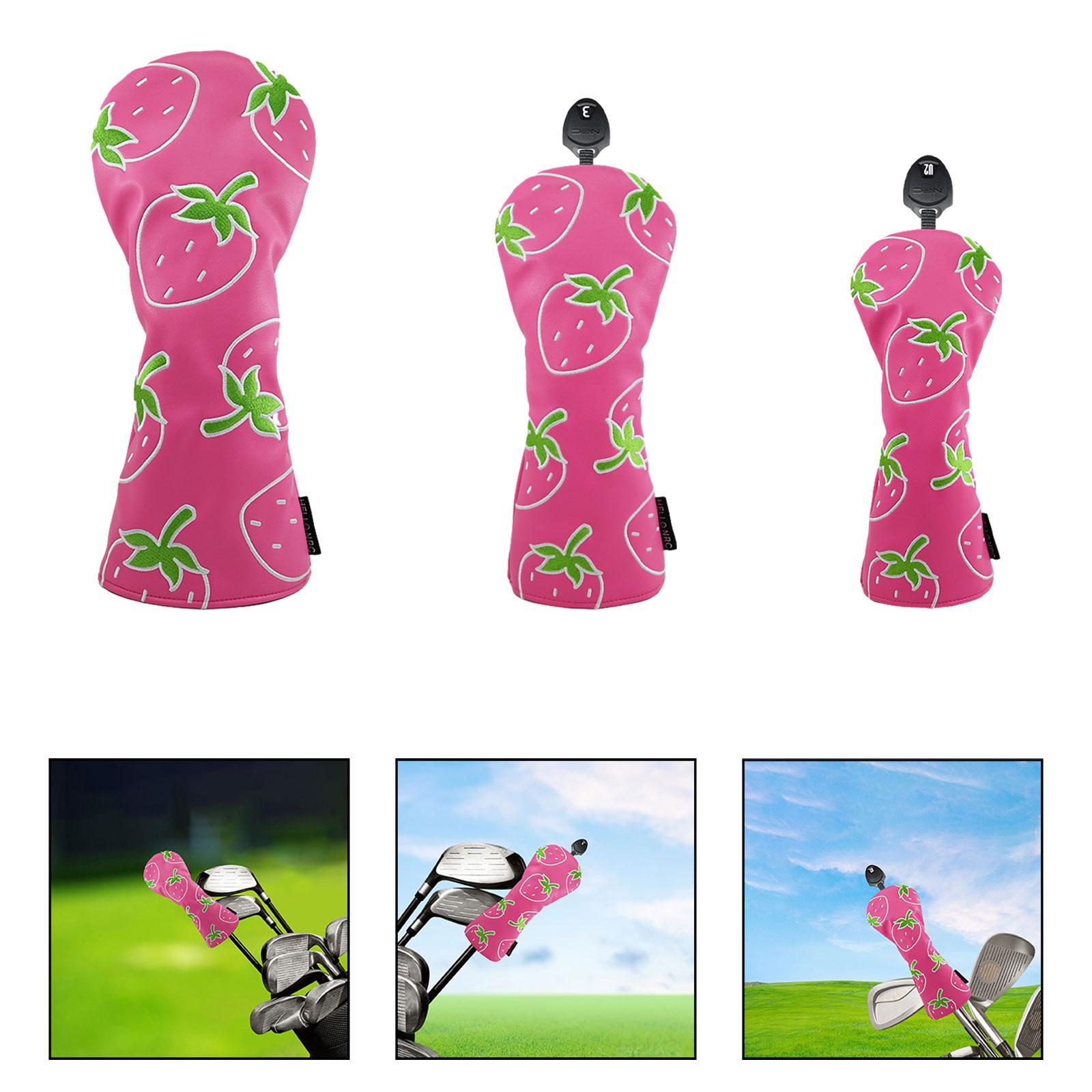 Strawberry Printed Wood Headco - Golf Equipment Gifts 评论和价格