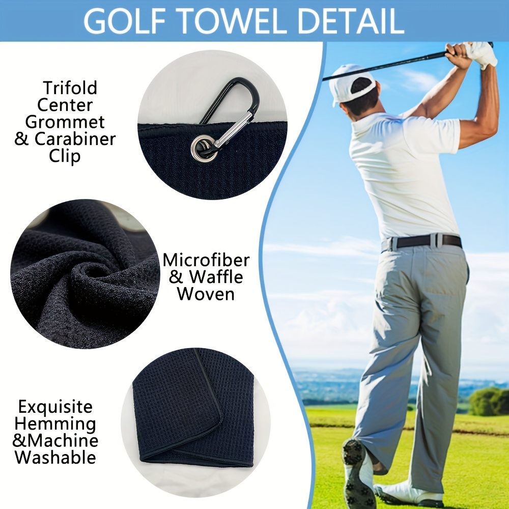 Premium Golf Towel with Clip - - Golf Towel Waffle 评论和价格