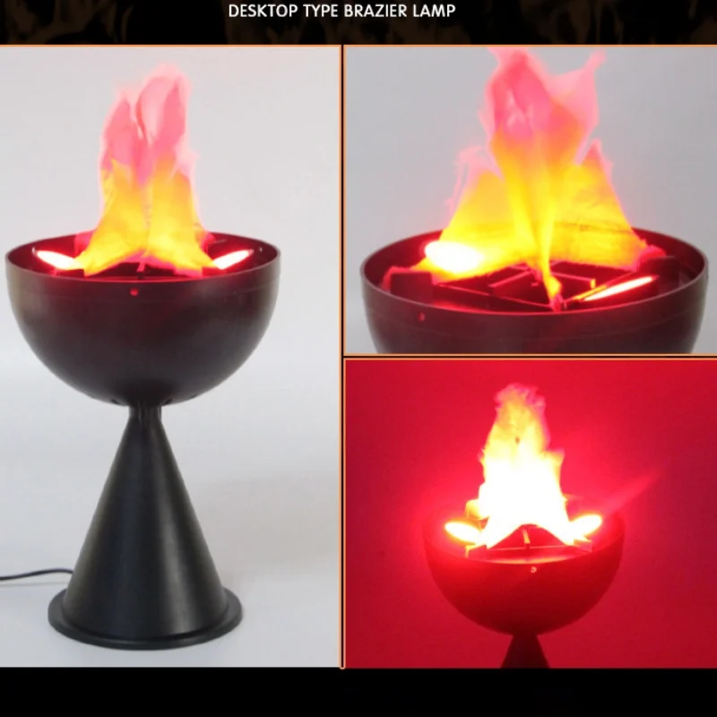 3D Fake Flame Lamp Simulation  - Head Racket Boom 评论和价格