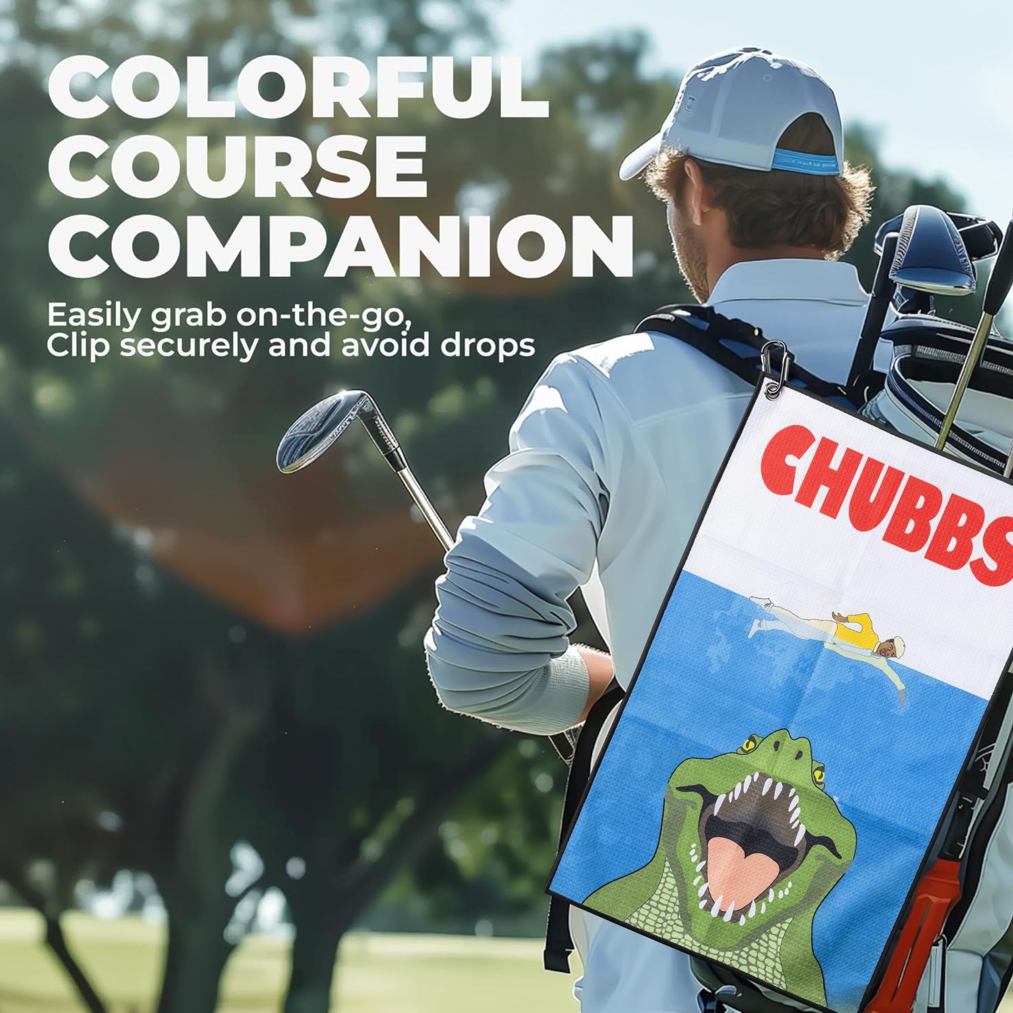 Fun Happy Gilmore Design Golf  - Golf Towel Waffle 评论和价格