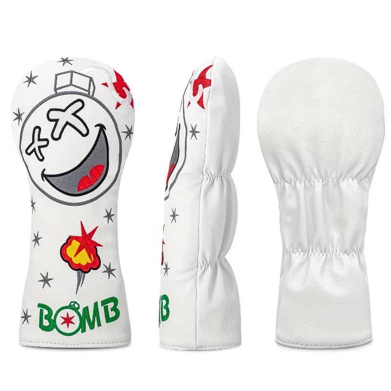 Golf Club Head Cover - White,  - Golf Equipment Storage 评论和价格