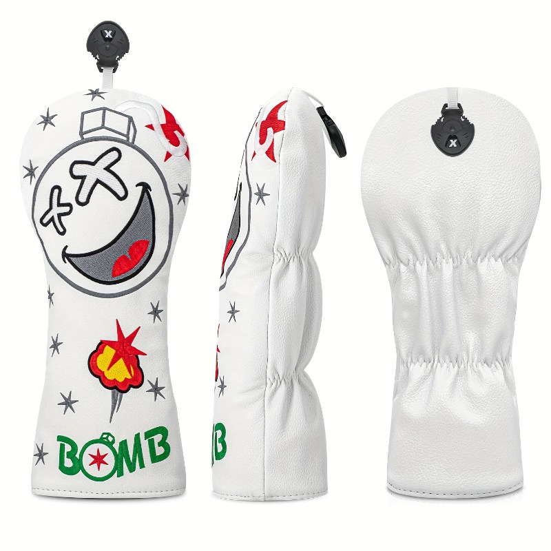 Golf Club Head Cover - White,  - Golf Equipment Storage 评论和价格