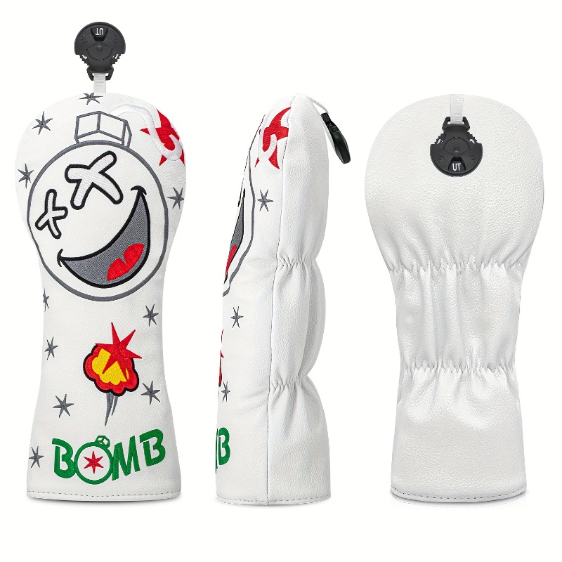 Golf Club Head Cover - White,  - Golf Equipment Storage 评论和价格