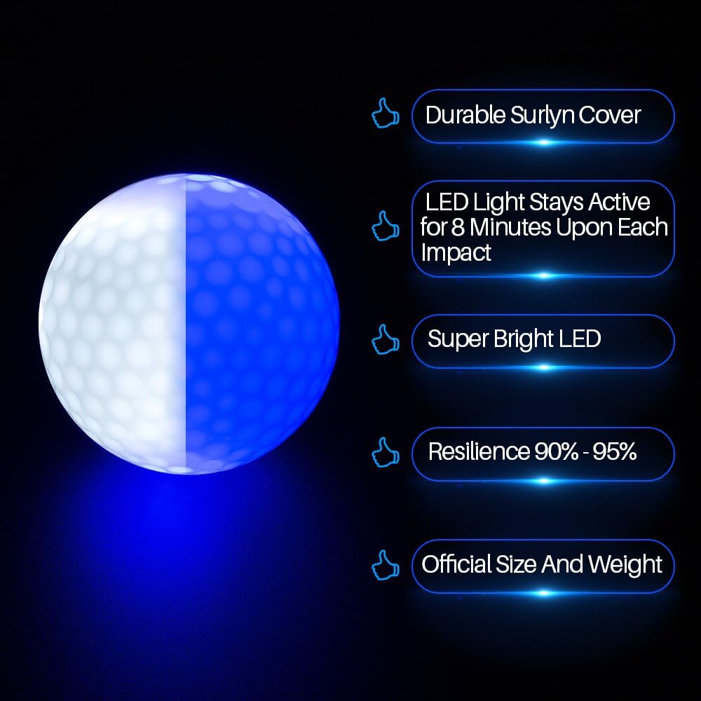 Glow in The Dark Golf Balls Li - Golf Equipment Gifts 评论和价格