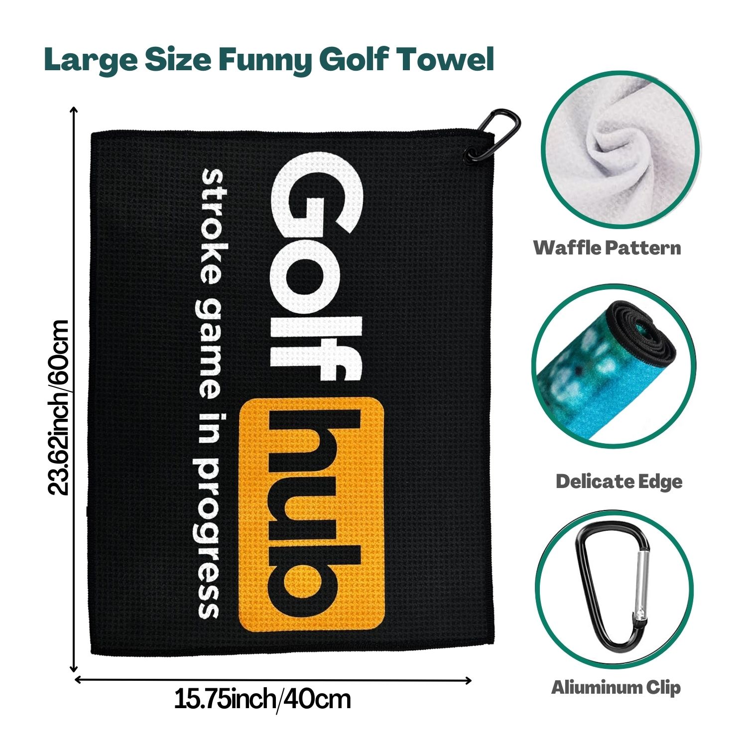 Funny Microfiber Premium Golf  - Golf Towel Waffle 评论和价格
