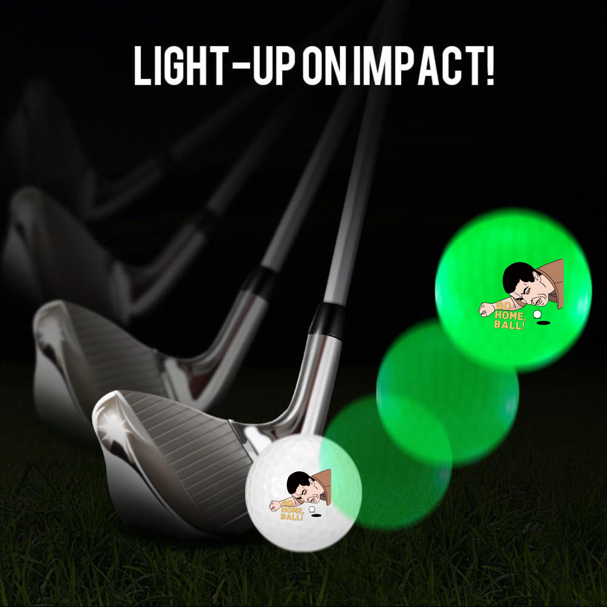 4 pcs Glow in The Dark Golf Ba - Golf Equipment Gifts 评论和价格